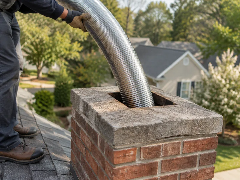 Illustrative chimney service