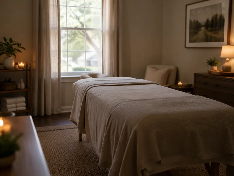 Illustrative mobile massage service