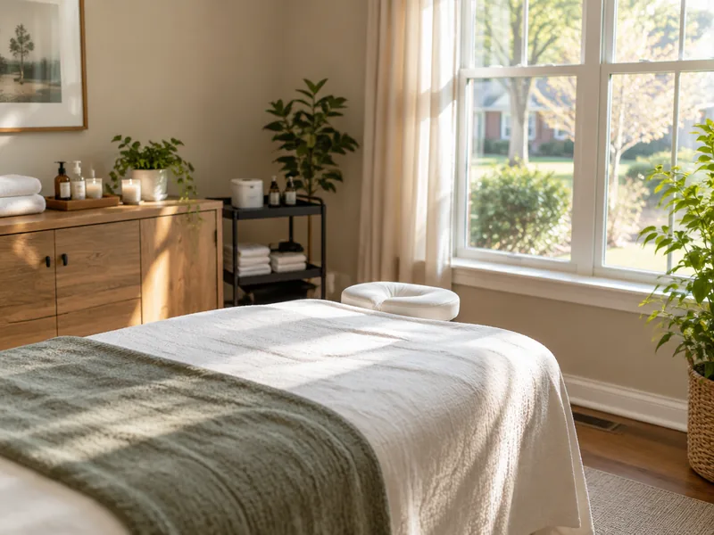 Illustrative mobile massage service