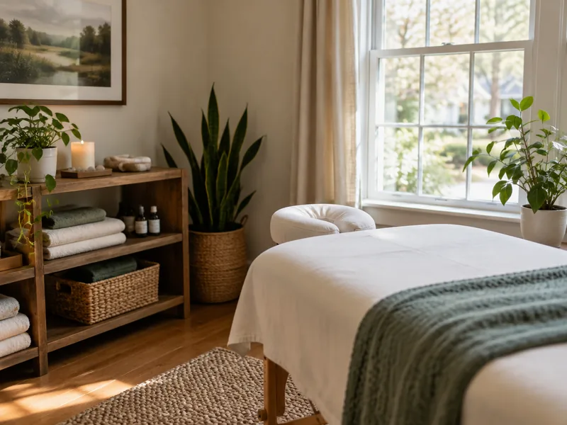 Illustrative mobile massage service