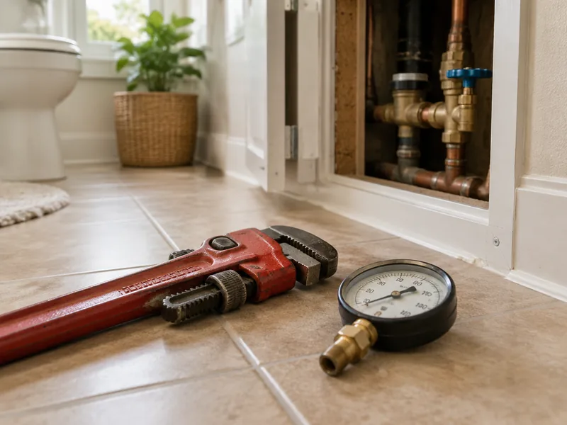 Illustrative plumbing service