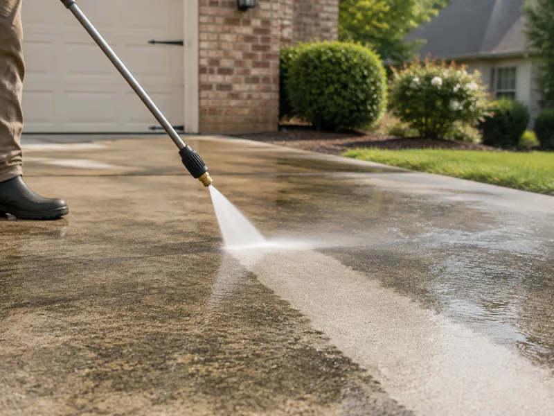 Illustrative pressure washing service