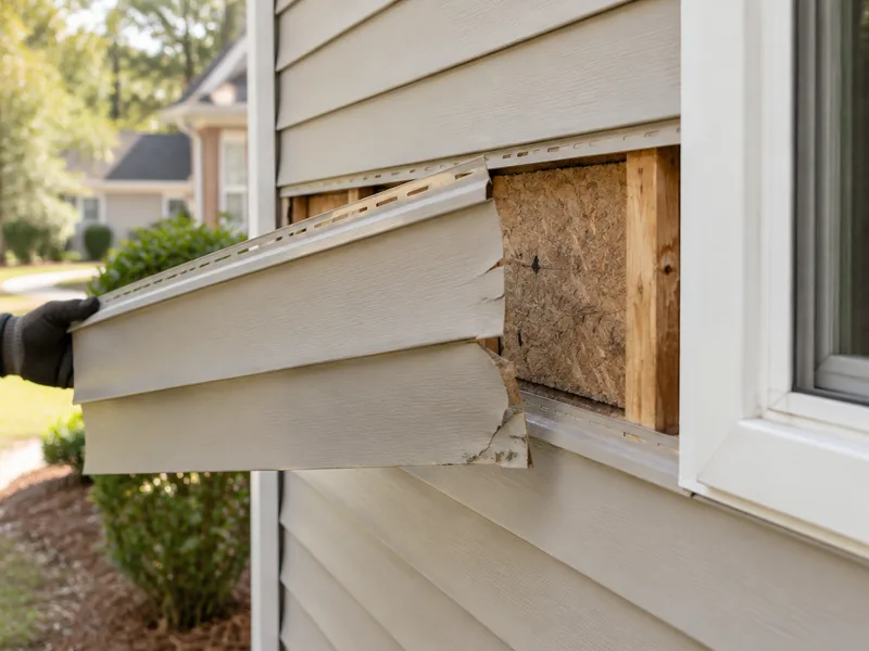 Illustrative siding service