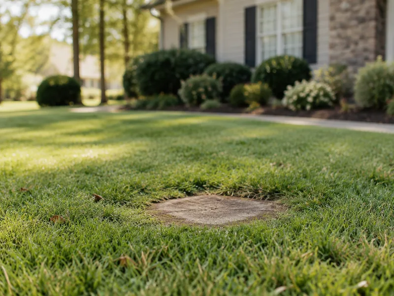 Illustrative stump grinding service