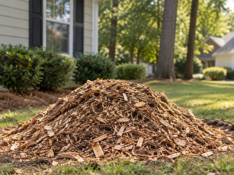 Illustrative stump grinding service