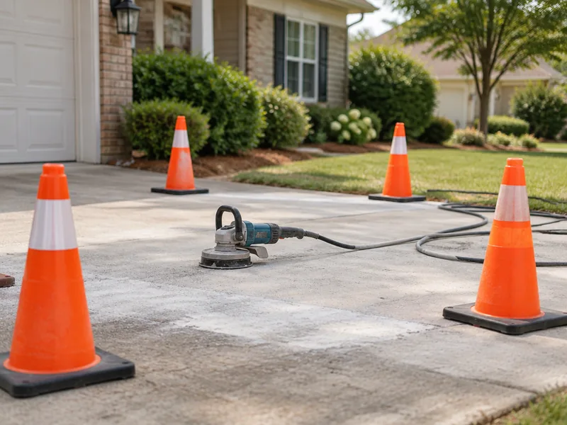 Illustrative stump grinding service