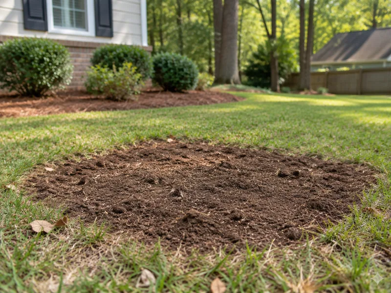 Illustrative stump grinding service