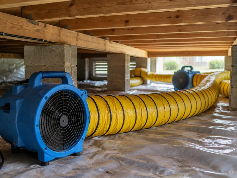 Illustrative water damage service